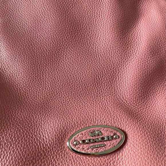Coach Pink Leather Shoulder Bag - Picture 2 of 10